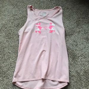 Pink under armor shirt